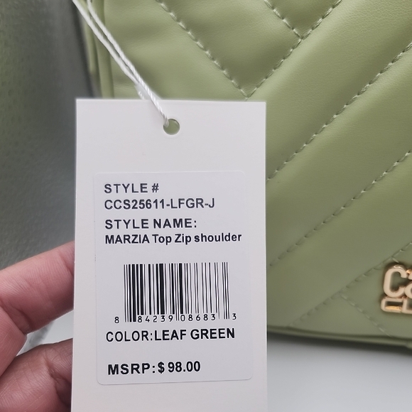 Cavalli Class Mint Quilted Crossbody Bag - Picture 3 of 9